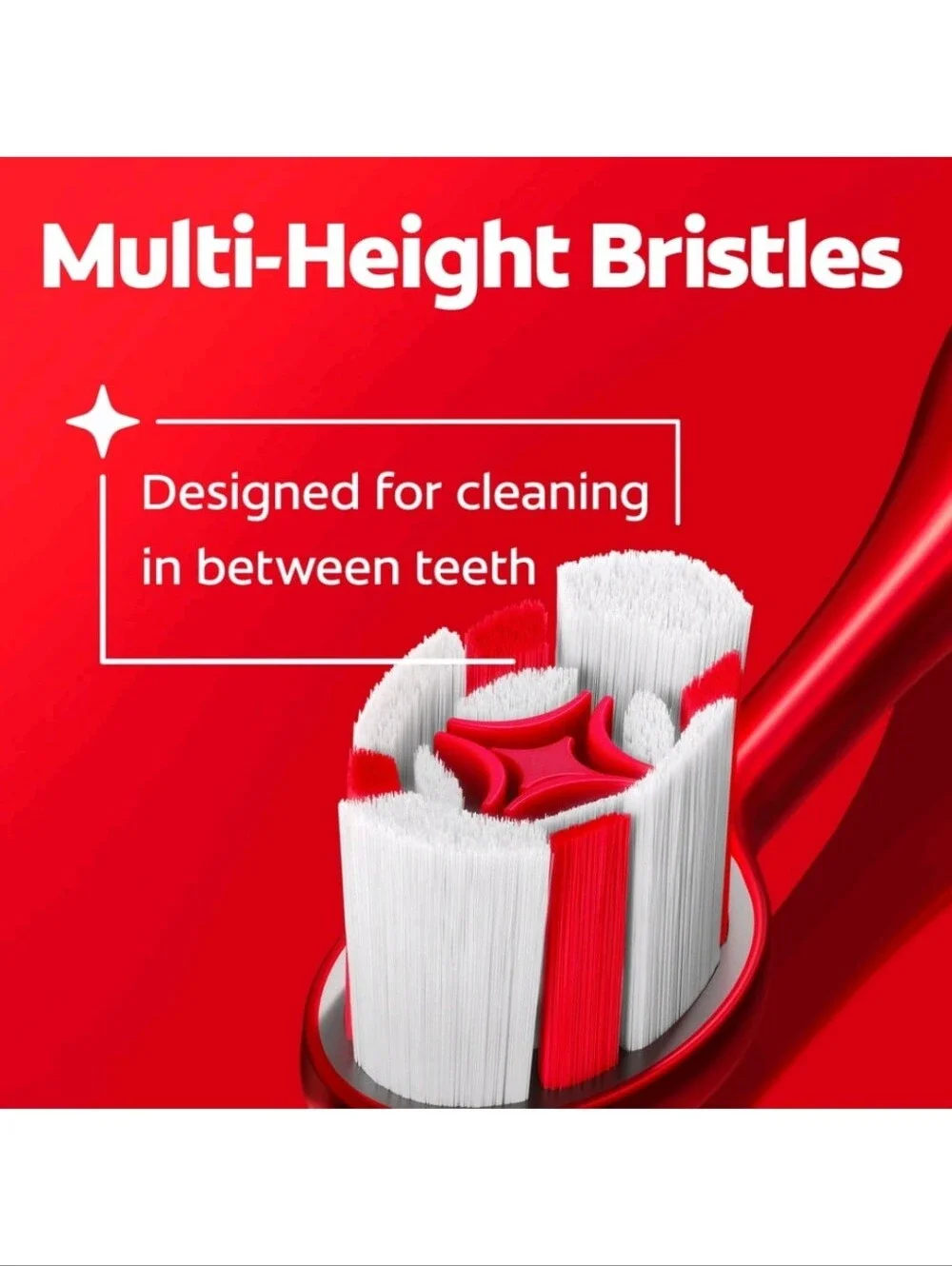 ⭐4/$15 Colgate Optic White Soft Toothbrush for Adults In Red